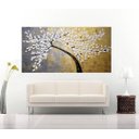 Ver imagem 3 de Quadro Pintura Tela Abstrato Moderno 2180: 50cm (A) x 100cm (L)