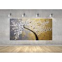 Ver imagem 4 de Quadro Pintura Tela Abstrato Moderno 2180: 50cm (A) x 100cm (L)