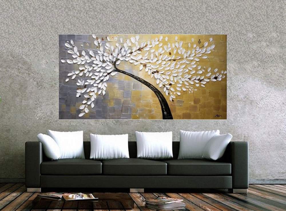 Quadro Pintura Tela Abstrato Moderno 2180: 50cm (A) x 100cm (L) - 2