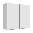 Ver imagem 1 de Armário Aéreo 70 Cm 2 Portas Branco/branco Veludo Lux Madesa Branco