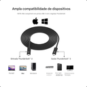 Ver imagem 2 de Cabo Thunderbolt 3 Ativo 100w 40 Gbps Usb-c 80 Centimetros