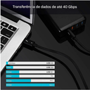 Ver imagem 3 de Cabo Thunderbolt 3 Ativo 100w 40 Gbps Usb-c 80 Centimetros