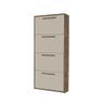 Sapateira Ágata Cor:canela Off White Armário Mizza Decor - 1