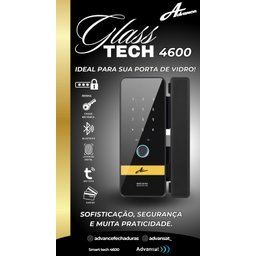 Fechadura Eletrônica Glass Tech Advance - 2
