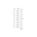 Ver imagem 3 de Armário Sapateira Casal Az1006 C/ 8 Prateleiras Amêndoa/branco - Tecno Mobili