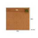 Ver imagem 4 de Painel Home P/tv até 65 Polegadas Pratic Ripado C/ Prateleira 223x240cm Cedro - Dj Móveis