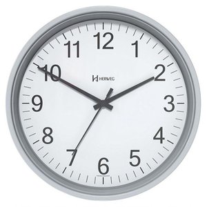 Relógio de Parede Preto 22 Cm Herweg Tictac 6101 Cinza - Cinza