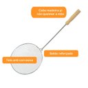 Ver imagem 2 de Escumadeira Aço Fritura Pastel Salgado Reforçada Redonda N48