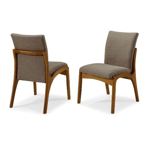 2 Cadeiras de Jantar Modernas de Madeira - Terra