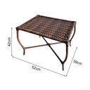 Ver imagem 4 de Mesa de Centro em Fibra Sintética com Estrutura em Aço Romana Marrom