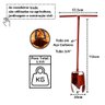 Cavadeira Trado Cabo em Tubo Aço Carbono 08pol 112cm - 2