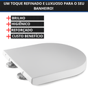 Ver mais imagens de Tampa de Assento Sanitário Ezedra Fecha Suave e Click Soft Close para Vaso/bacia Ideal Standart 1.6g