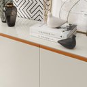 Ver imagem 2 de Aparador Buffet Ares 4 Portas Brasmacol - Off White/Nature