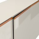 Ver imagem 5 de Aparador Buffet Ares 4 Portas Brasmacol - Off White/Nature