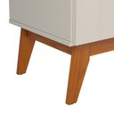 Ver imagem 7 de Aparador Buffet Ares 4 Portas Brasmacol - Off White/Nature