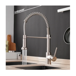 Kit Cuba Pia Aço Inox Quadrada Cozinha e Torneira Flexível Extensível - 8