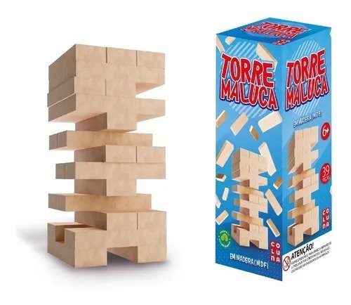 Jogo De Estratégia Torre Maluca Caiu Perdeu Brinquedo