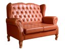 Ver imagem 2 de Namoradeira Chesterfield Imperador Sofá Vintage Capitonê - Couríssimo Caramelo