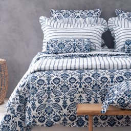 Capa de Duvet Algarve - Casal Blue Gardenia - 4