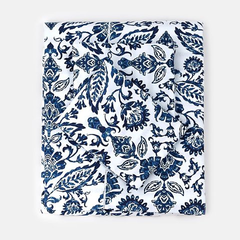 Capa de Duvet Algarve - Casal Blue Gardenia