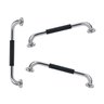 Barra de Apoio Inox 60cm Suporte Antiderrapante Kit 3 Unidades Banheiro Box Idoso Criança Gestante C - 1