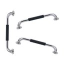 Ver imagem 1 de Barra de Apoio Inox 60cm Suporte Antiderrapante Kit 3 Unidades Banheiro Box Idoso Criança Gestante C