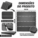 Ver imagem 7 de Kit 44 Peças Deck Modular Plástico 30x30 Quintal Piscina Box Madeira Liso
