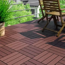 Ver imagem 3 de Kit 44 Peças Deck Modular Plástico 30x30 Quintal Piscina Box Madeira Liso