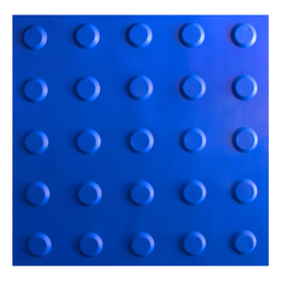 KIT 16 PÇS PISO TÁTIL PVC 25x25 ALERTA AZUL - 1
