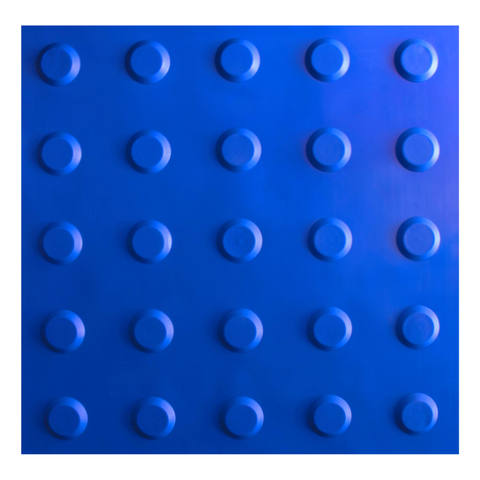 KIT 16 PÇS PISO TÁTIL PVC 25x25 ALERTA AZUL