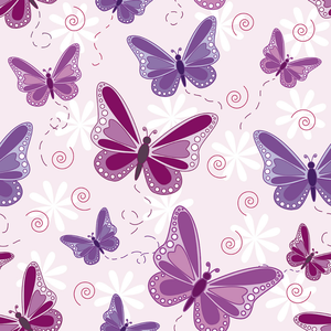 Papel de Parede Infantil Borboletas Rosa Autocolante Moderno 3mx58cm