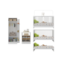 Ver imagem 5 de Jogo de Quarto Infantil Trevalla Móveis Pom Pom 3 Peças Branco
