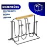 Porta Copos Suporte Copos P/ 6 Copos Cozinha Mesa Escorredor Arthi - 5