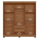 Ver imagem 4 de Guarda Roupa Casal 6 Portas Toledo Jatobá - Santos Andirá