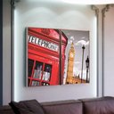 Ver imagem 1 de Kit 2 Telas Canvas Com Moldura Cabine Big Ben