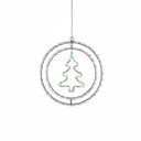 Ver imagem 1 de Argola Dupla C/ Figuras Árvore 80leds Colorido - Global