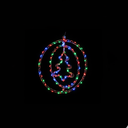 Ver imagem 3 de Argola Dupla C/ Figuras Árvore 80leds Colorido - Global