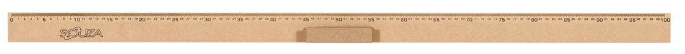 Kit Geométrico do Professor Mdf Com Régua Com Régua 1 Metro, Compasso Para Giz 40 cm, Esquadro 30/60 - 8
