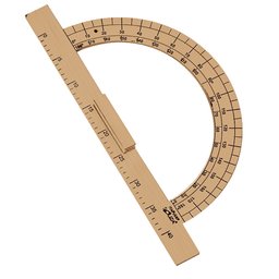 Kit Geométrico do Professor Mdf Com Régua Com Régua 1 Metro, Compasso Para Giz 40 cm, Esquadro 30/60 - 6