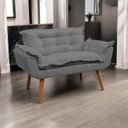 Ver imagem 2 de Namoradeira Decorativa para Sala Recepção Consultório Escritório Manicure Alice Suede