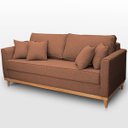 Ver imagem 1 de Sofá 2 Lugares Pé de Madeira Moderno Minimalista Confortável Ulisses