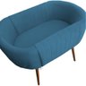Mini Berço Moises Suede Azul Tiffany - D'classe Decor - 3