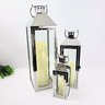 Lanterna Decorativa Marroquina Prata Inox 60/43/29cm Kit 3pc - 4