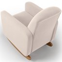 Ver imagem 7 de Poltrona de Amamentação com Balanço Orgânica Saori W01 Suede Bege - Lyam Decor
