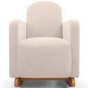 Ver imagem 3 de Poltrona de Amamentação com Balanço Orgânica Saori W01 Suede Bege - Lyam Decor