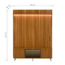 Ver imagem 2 de Rack com Painel para TV 75 Polegadas 100% MDF Vidro Reflecta LED 3 Portas 178cm Neon Float Canella