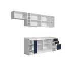 Ver imagem 4 de Armário de Cozinha Completa 100% Mdf 300cm Branco/azul Profundo Celeste Kappesberg