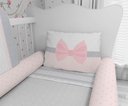 Ver imagem 4 de Kit Berço Enxoval de Bebê Floral Rosa Sku: Kt383-23pcs