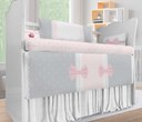 Ver imagem 3 de Kit Berço Enxoval de Bebê Floral Rosa Sku: Kt383-23pcs