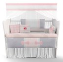 Ver imagem 2 de Kit Berço Enxoval de Bebê Floral Rosa Sku: Kt383-23pcs